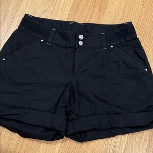 INC International Concepts Black Cotton-Blend Shorts